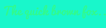 Image with Font Color 32FA8C and Background Color 19F7CB